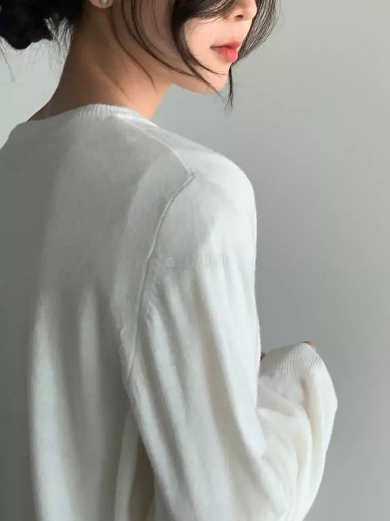 Baribari - Korean Women Fashion - #momslook - Humon Knit Tee - 10