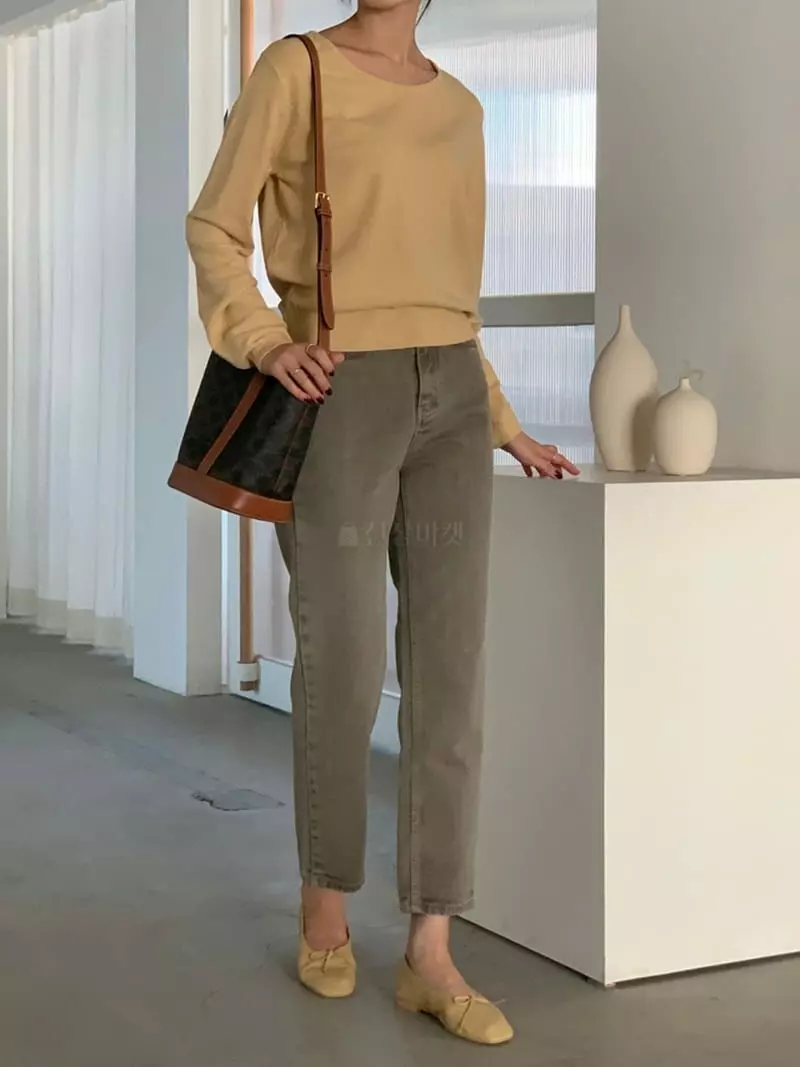 Baribari - Korean Women Fashion - #momslook - Humon Knit Tee - 2