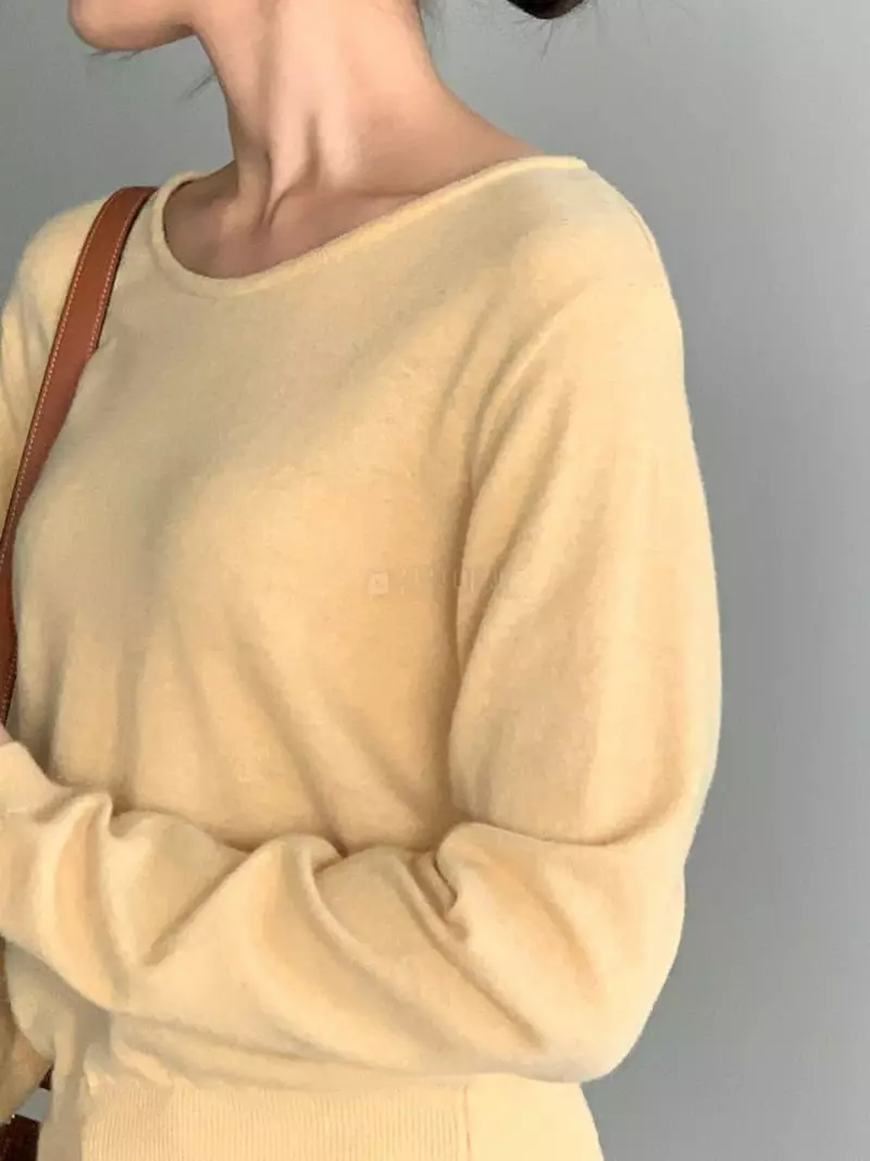 Baribari - Korean Women Fashion - #womensfashion - Humon Knit Tee - 4