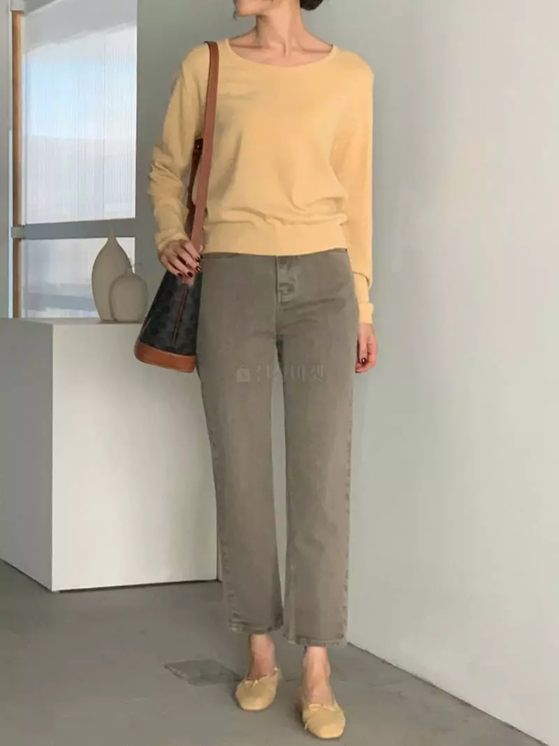 Baribari - Korean Women Fashion - #momslook - Humon Knit Tee - 6