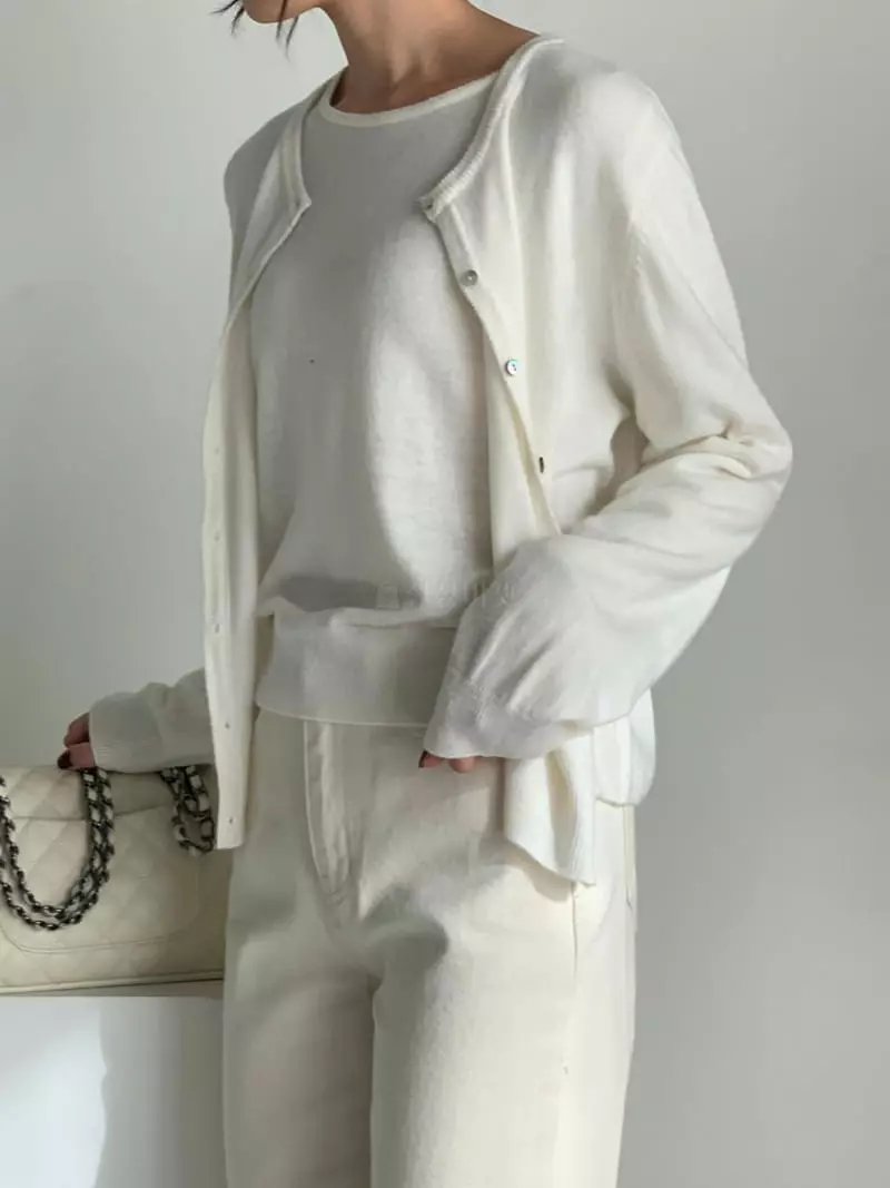 Baribari - Korean Women Fashion - #momslook - Humon Knit Tee - 8