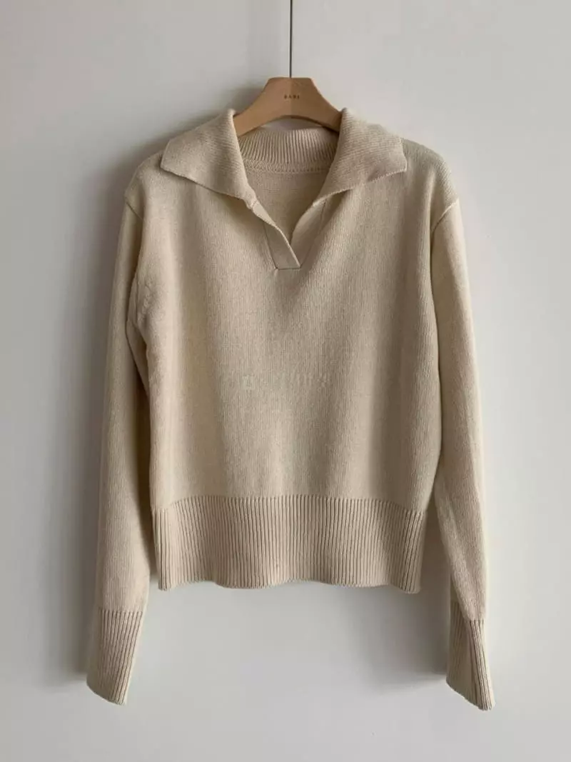 Baribari - Korean Women Fashion - #momslook - Oba Open Knit Tee