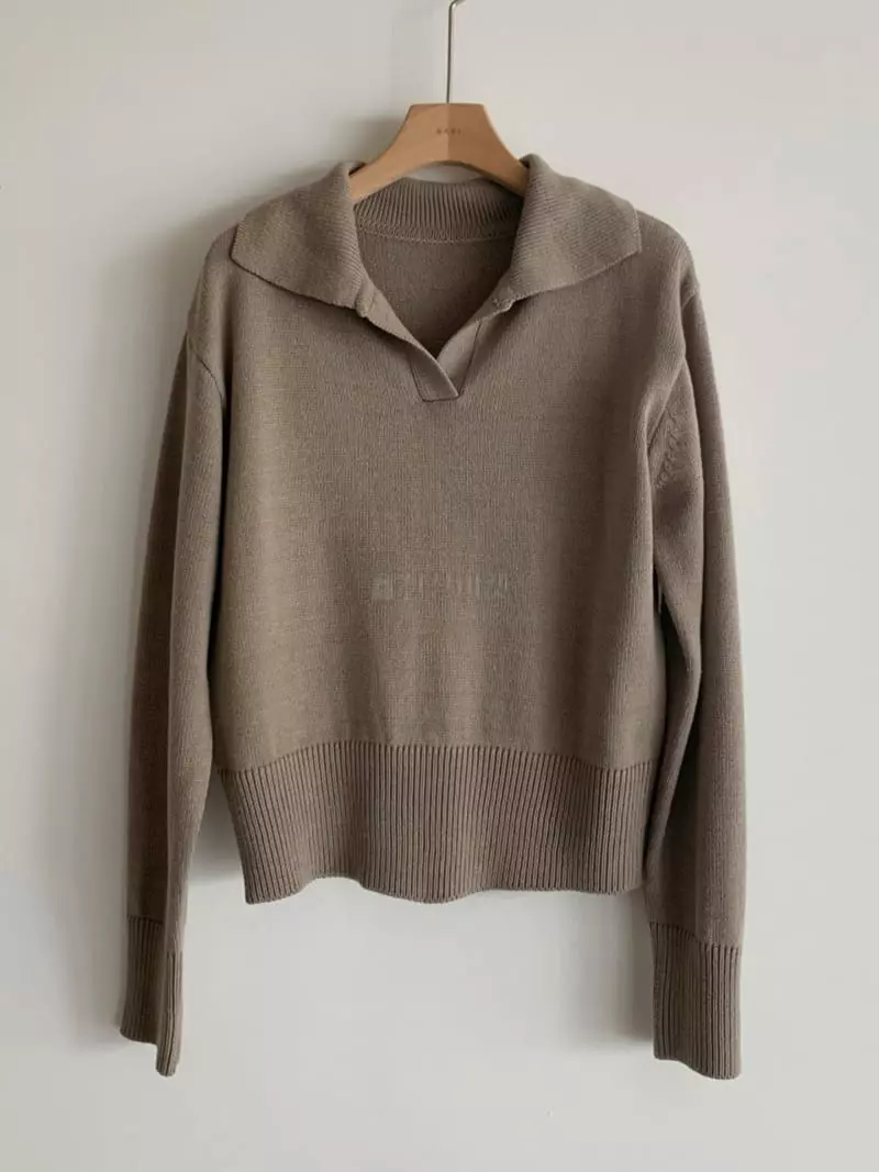 Baribari - Korean Women Fashion - #momslook - Oba Open Knit Tee - 3