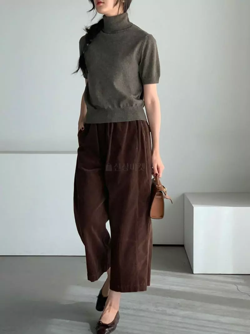 Baribari - Korean Women Fashion - #momslook - Soft Knit Tee - 12