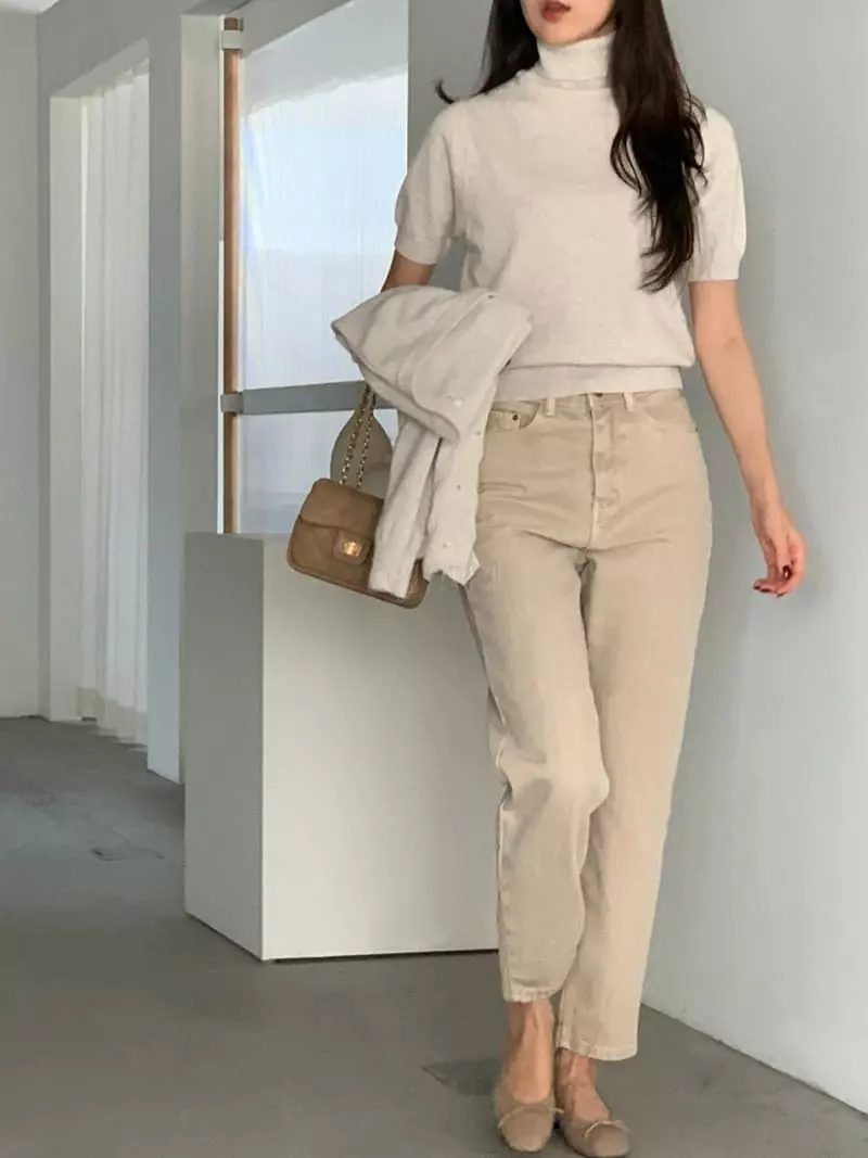 Baribari - Korean Women Fashion - #momslook - Soft Knit Tee - 7