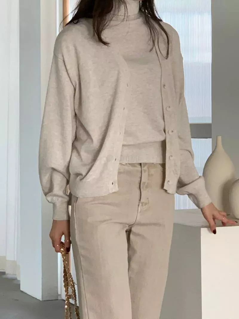 Baribari - Korean Women Fashion - #momslook - Soft Knit Tee - 9