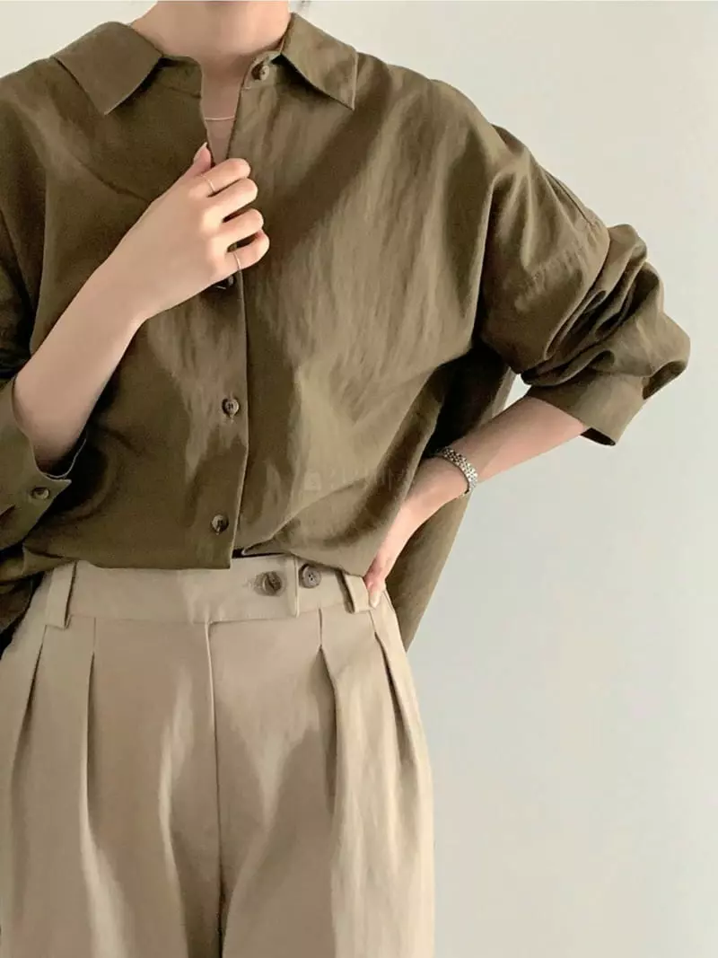 Baribari - Korean Women Fashion - #womensfashion - Modal Drop Shirt - 4