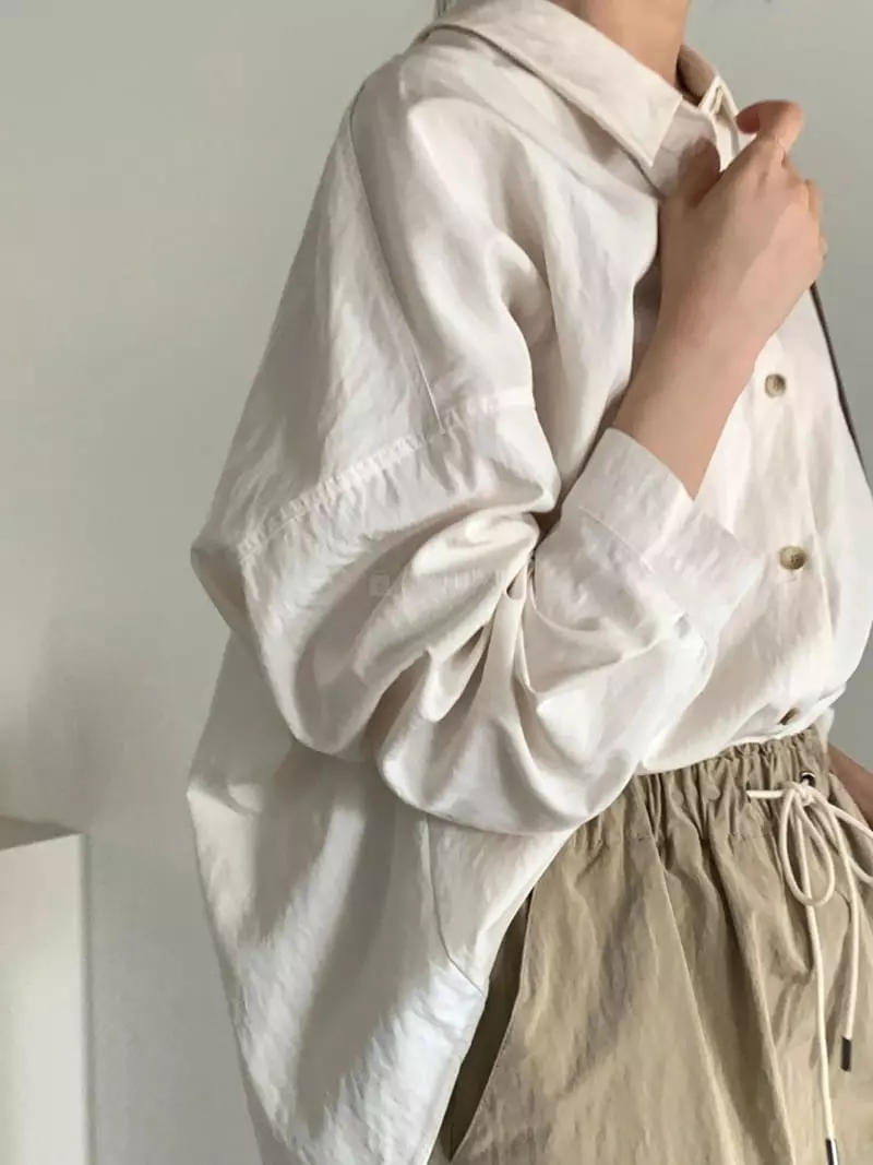 Baribari - Korean Women Fashion - #momslook - Modal Drop Shirt - 8