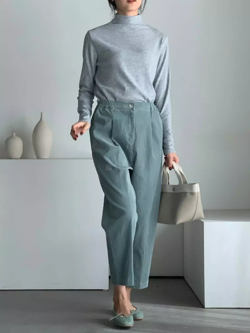 Baribari - Korean Women Fashion - #momslook - Rib Pocket Pants - 2