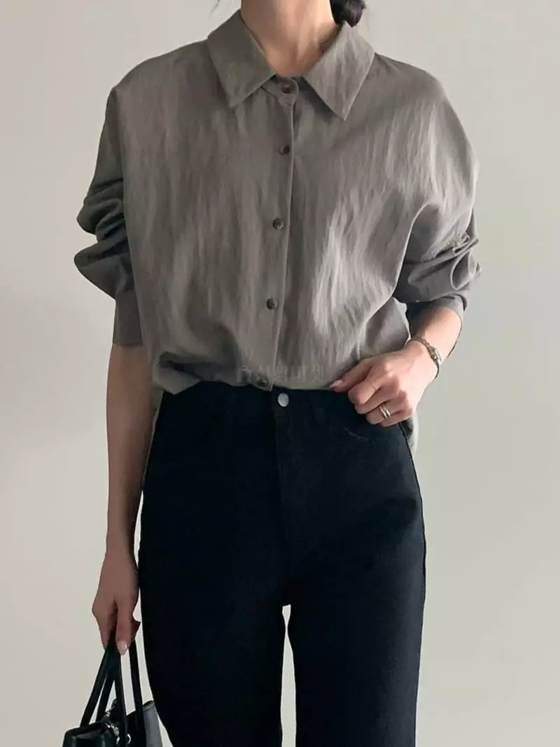 Baribari - Korean Women Fashion - #pursuepretty - Modal Drop Shirt - 12