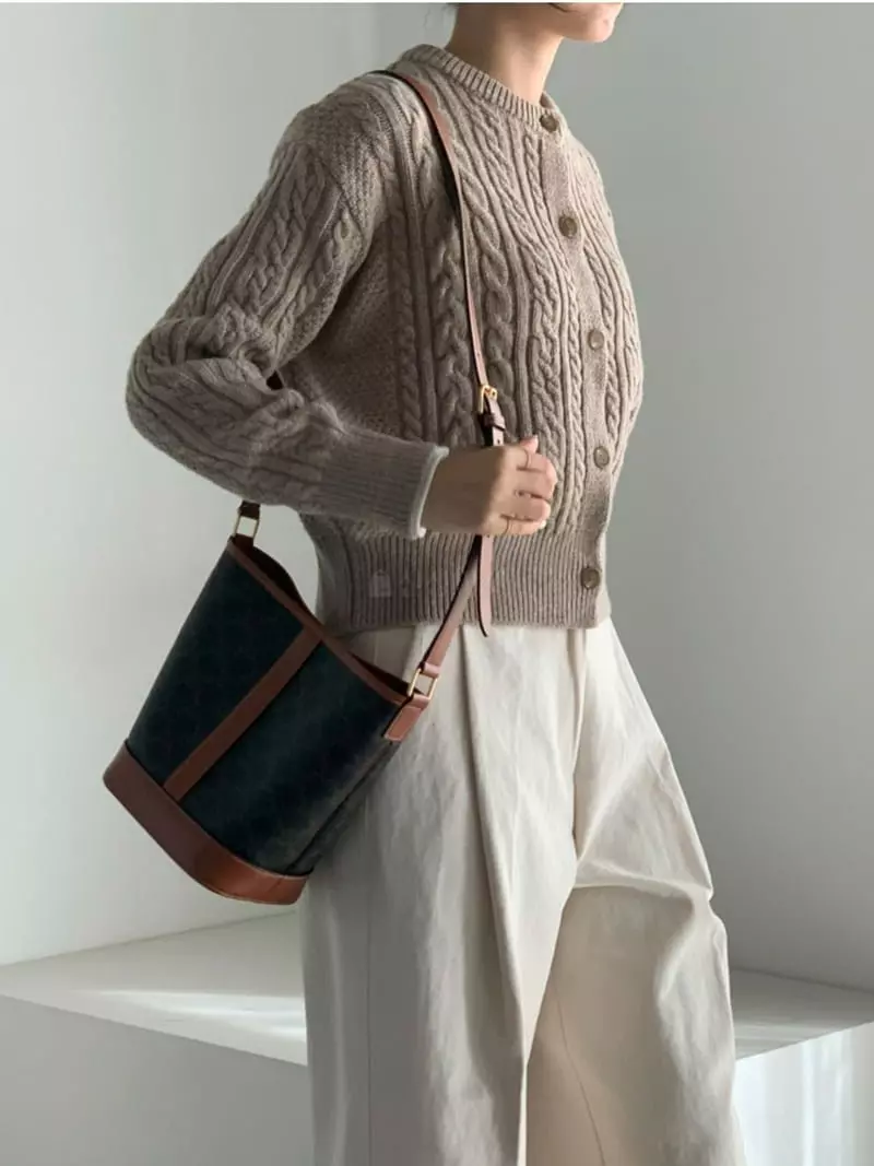 Baribari - Korean Women Fashion - #restrostyle - Twist Cardigan - 9