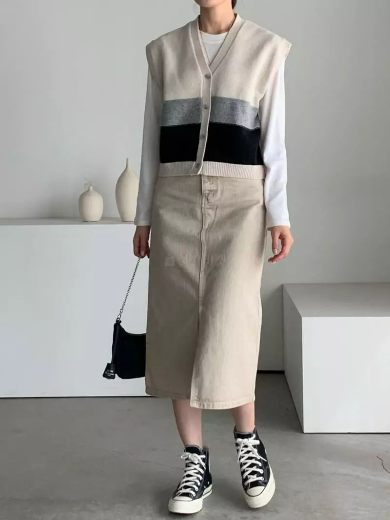 Baribari - Korean Women Fashion - #restrostyle - 719 Skirt - 6