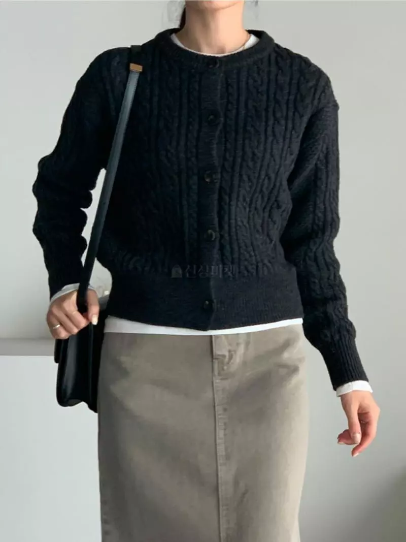 Baribari - Korean Women Fashion - #romanticstyle - Twist Cardigan - 10