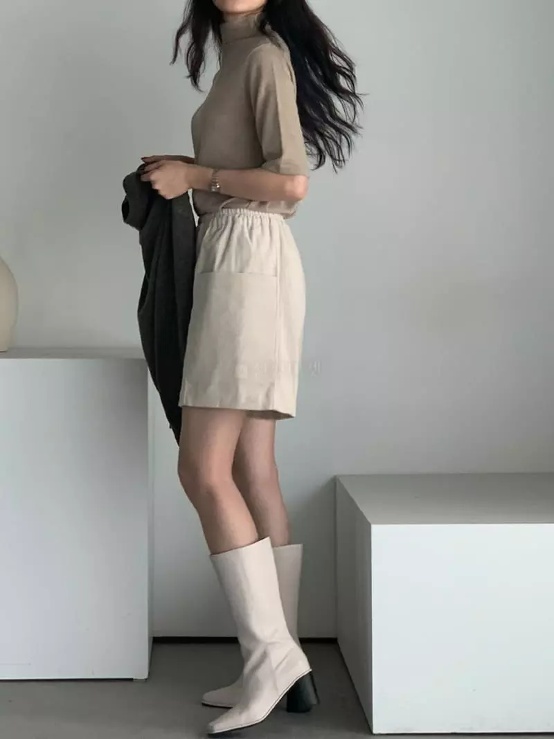 Baribari - Korean Women Fashion - #thelittlethings - Rib Shorts - 11