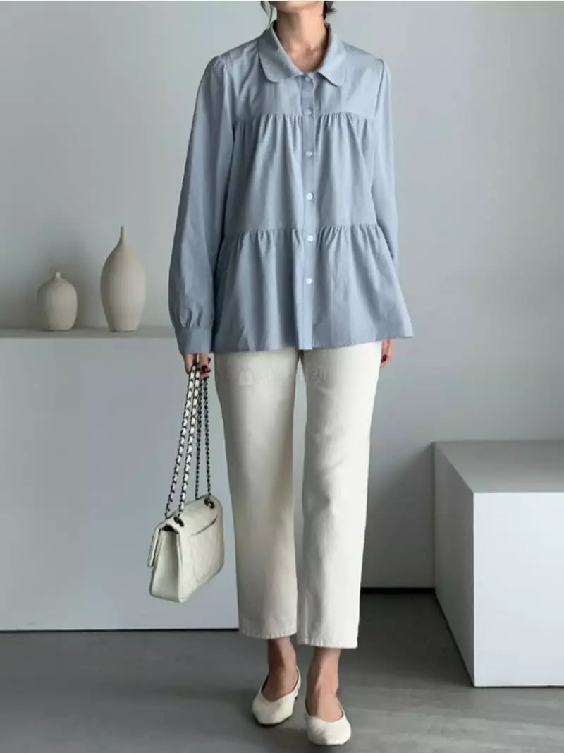 Baribari - Korean Women Fashion - #vintageinspired - Leeds Blouse - 8