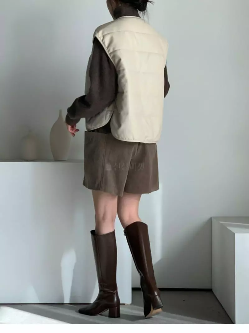 Baribari - Korean Women Fashion - #womensfashion - Rib Shorts - 4