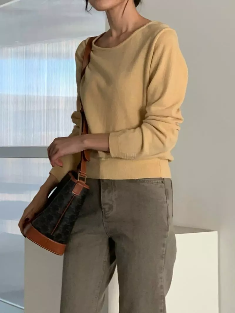 Baribari - Korean Women Fashion - #womensfashion - Humon Knit Tee