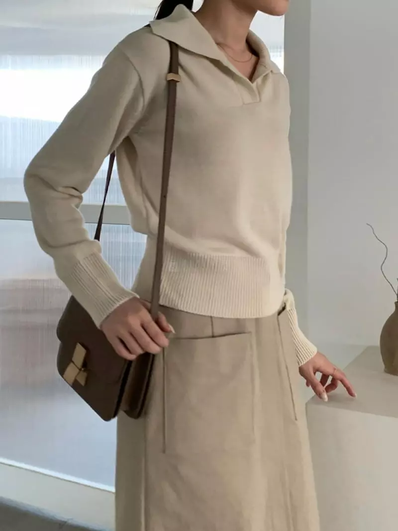 Baribari - Korean Women Fashion - #womensfashion - Oba Open Knit Tee - 10