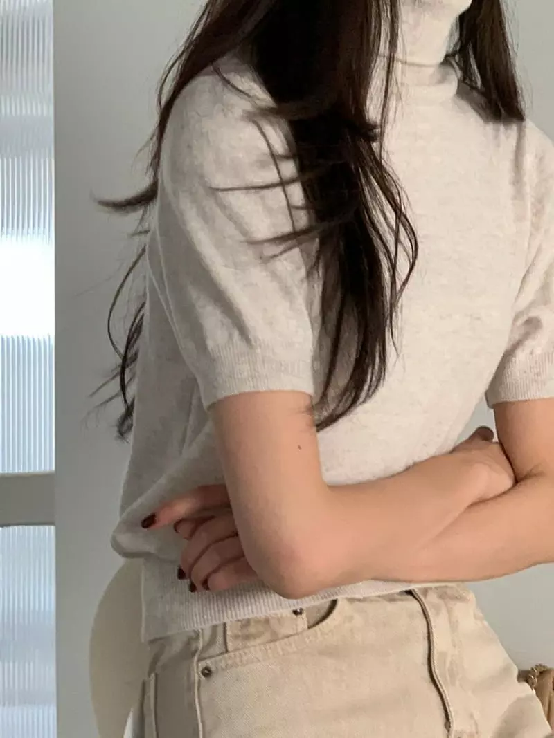 Baribari - Korean Women Fashion - #womensfashion - Soft Knit Tee - 6
