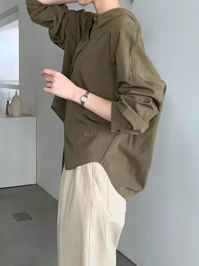Baribari - Korean Women Fashion - #womensfashion - Modal Drop Shirt - 3