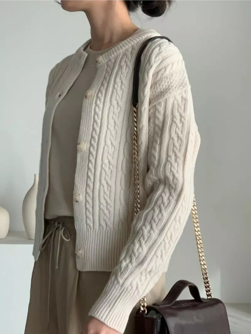 Baribari - Korean Women Fashion - #womensfashion - Twist Cardigan