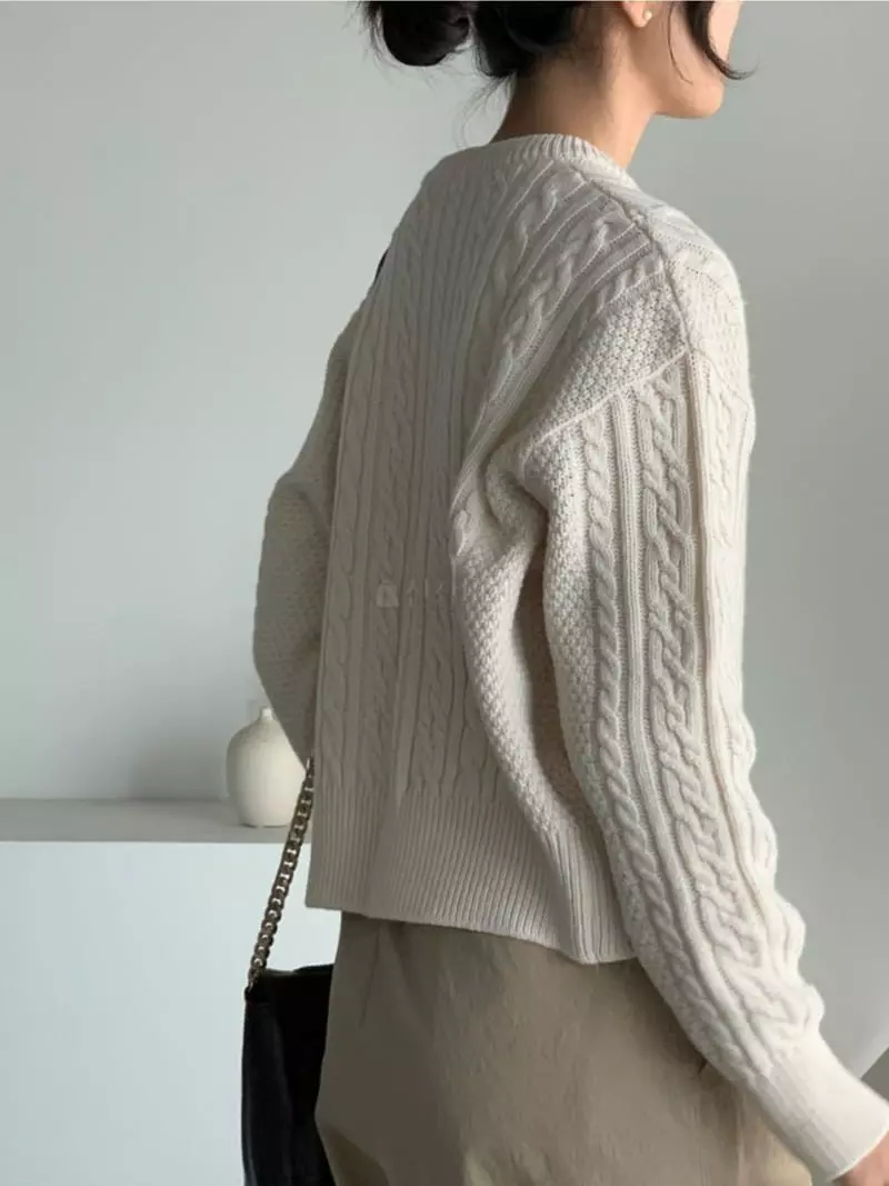 Baribari - Korean Women Fashion - #womensfashion - Twist Cardigan - 5
