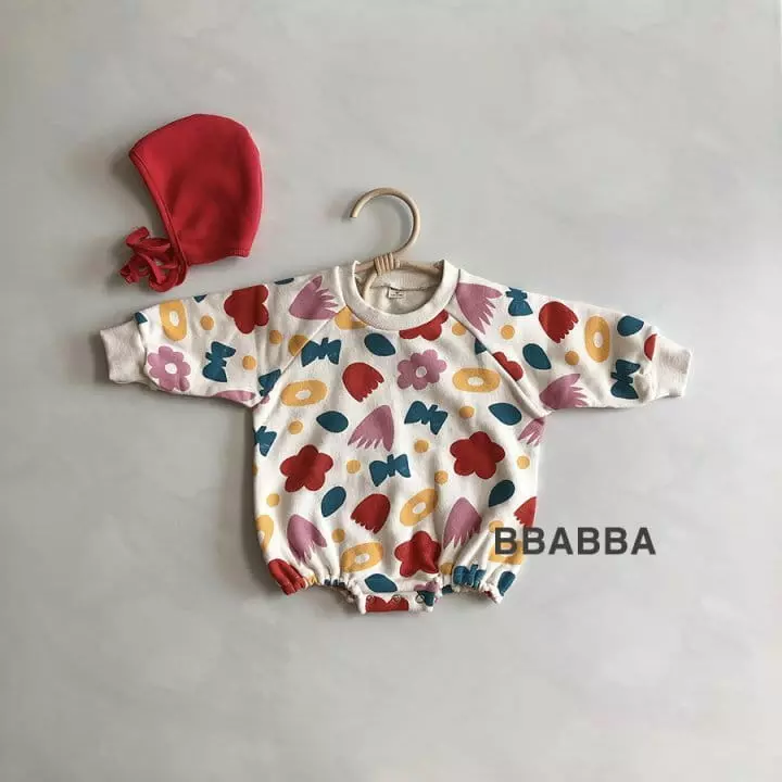 Bbabba - Korean Baby Fashion - #babyboutique - Tina Fleece Bodysuit with Bonnet - 4