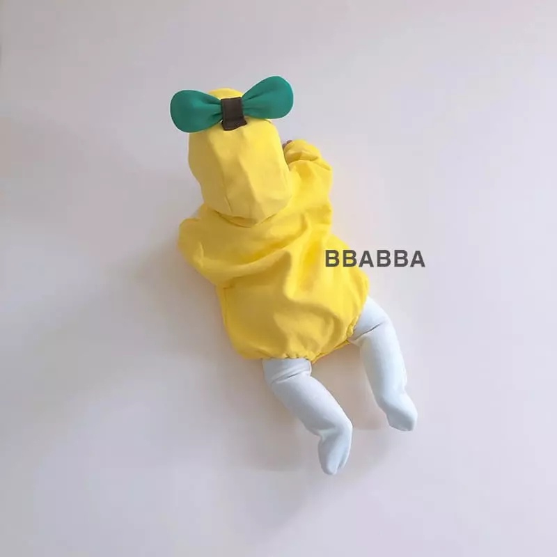 Bbabba - Korean Baby Fashion - #babyboutiqueclothing - Fleece Banana Bodysuit