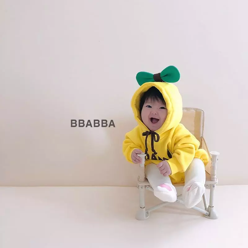 Bbabba - Korean Baby Fashion - #babyclothing - Fleece Banana Bodysuit - 2