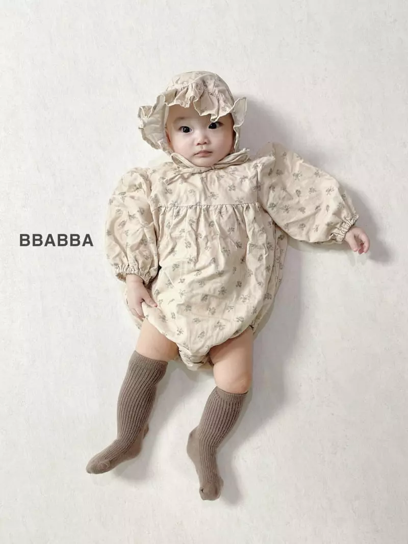Bbabba - Korean Baby Fashion - #babyclothing - Dia Rib Bonnet Set - 3