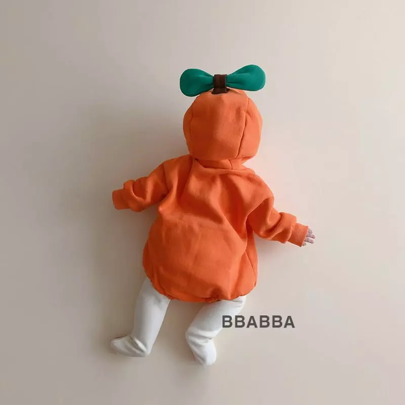 Bbabba - Korean Baby Fashion - #babyfashion - Fleece Orange Bodysuit - 2