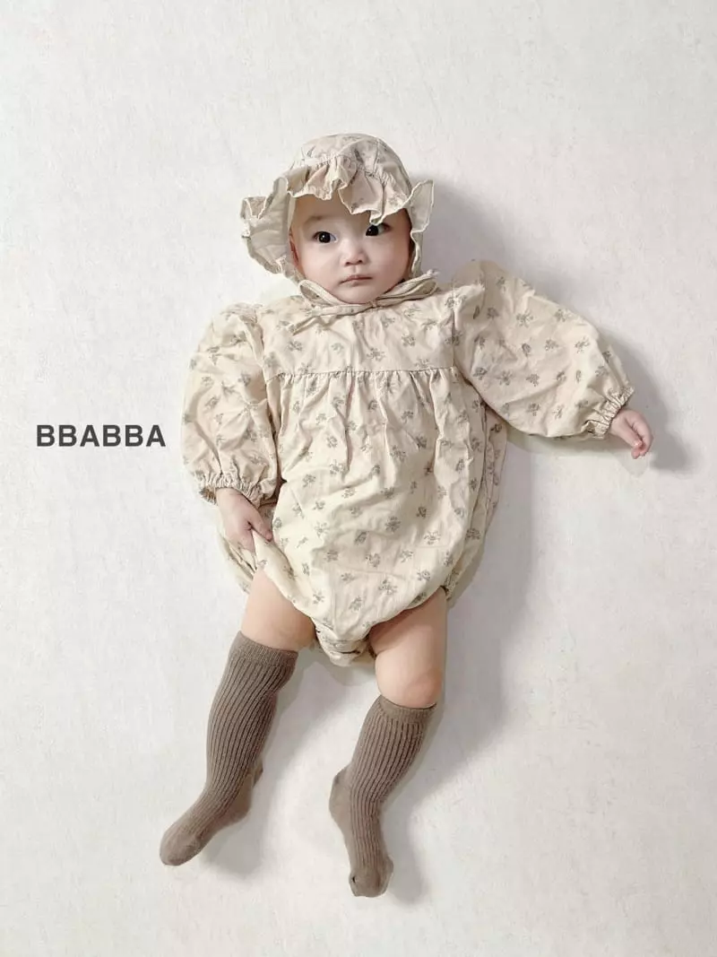 Bbabba - Korean Baby Fashion - #babyclothing - Dia Rib Bonnet Set - 4