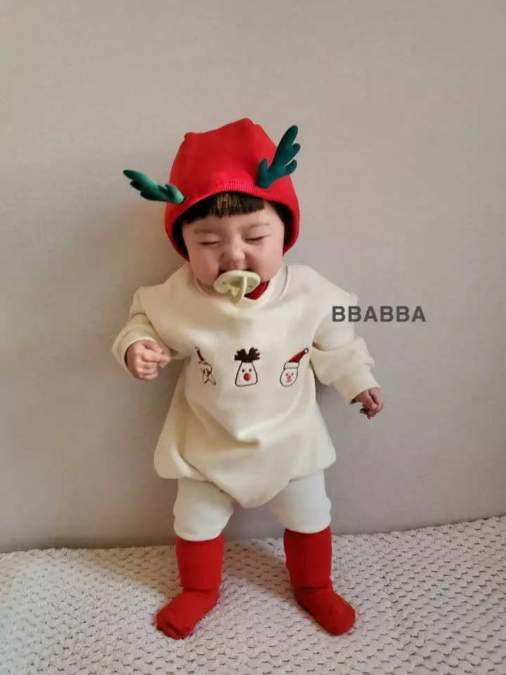 Bbabba - Korean Baby Fashion - #babyfashion - Santa Nara Embrdoiery Bodysuit - 2