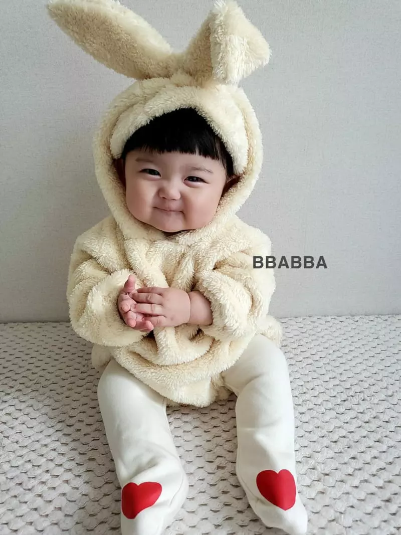 Bbabba - Korean Baby Fashion - #babyfever - Cozy Rabbit Bodysuit - 2