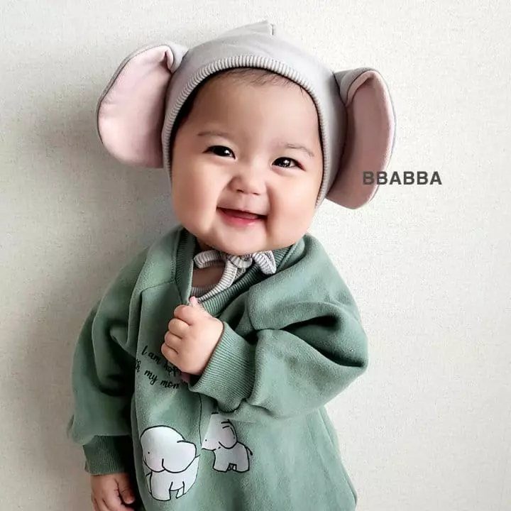 Bbabba - Korean Baby Fashion - #babyfever - Elephant Bonnet - 6