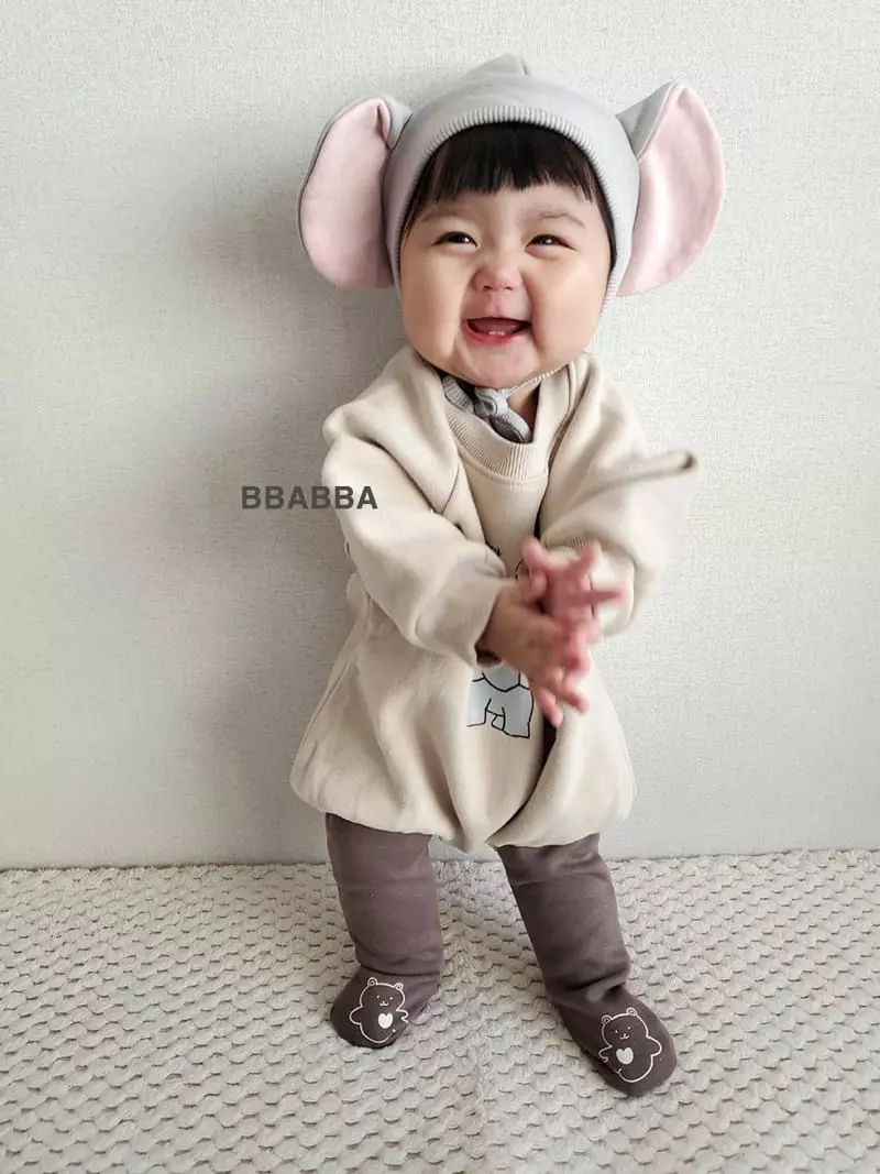 Bbabba - Korean Baby Fashion - #babyfever - Winter Elephant Bodysuit - 5