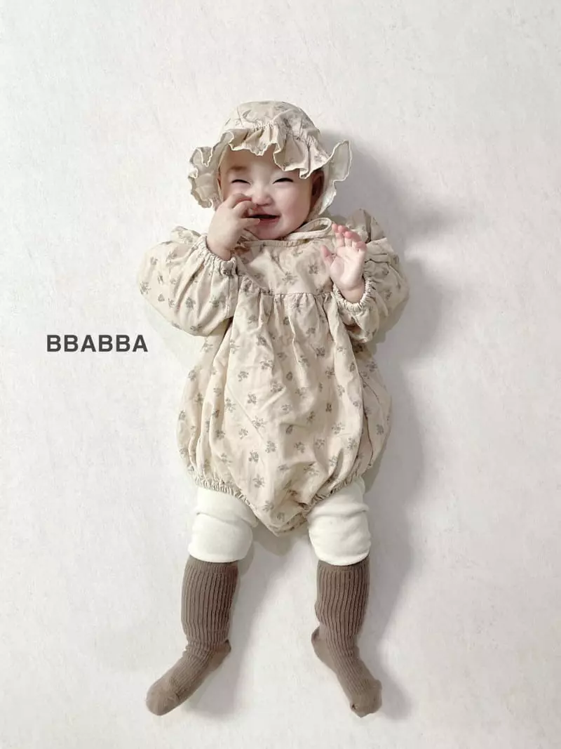 Bbabba - Korean Baby Fashion - #babyfever - Dia Rib Bonnet Set - 5
