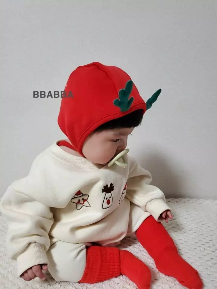 Bbabba - Korean Baby Fashion - #babyfever - Santa Nara Embrdoiery Bodysuit - 3