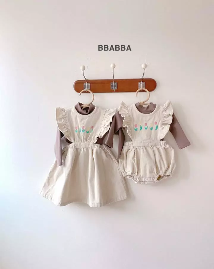 Bbabba - Korean Baby Fashion - #babygirlfashion - Flower Dong San Embrodiery Bodysuit - 11