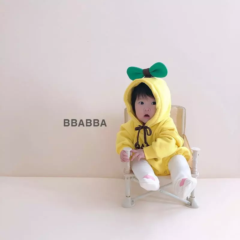 Bbabba - Korean Baby Fashion - #babygirlfashion - Fleece Banana Bodysuit - 5