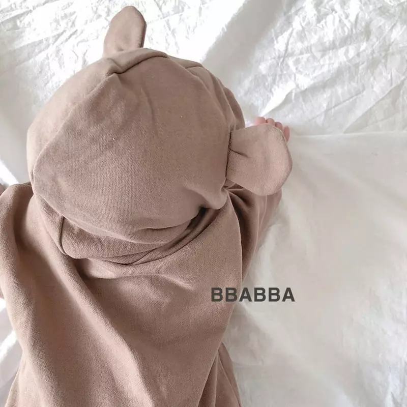 Bbabba - Korean Baby Fashion - #babylifestyle - Fleece Dal Bear Bodysuit