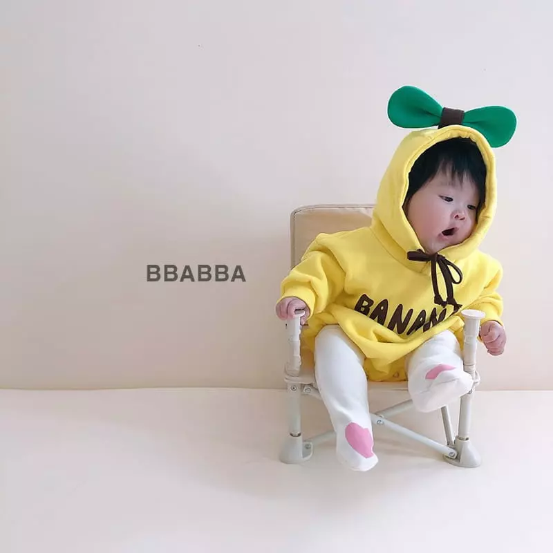 Bbabba - Korean Baby Fashion - #babyootd - Fleece Banana Bodysuit - 8