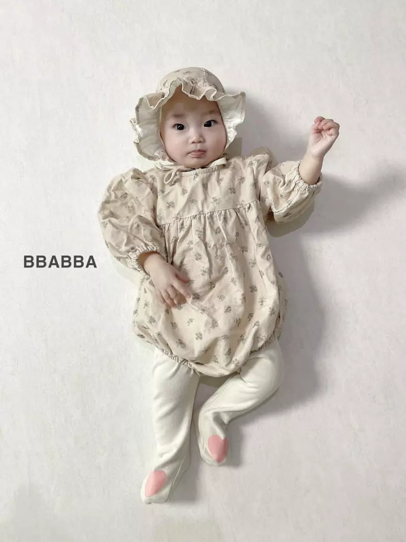 Bbabba - Korean Baby Fashion - #babyootd - Dia Rib Bonnet Set - 9