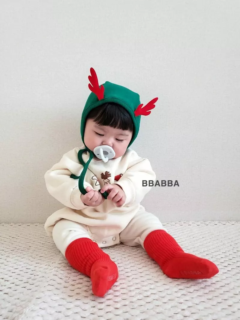 Bbabba - Korean Baby Fashion - #babyootd - Santa Nara Embrdoiery Bodysuit - 7