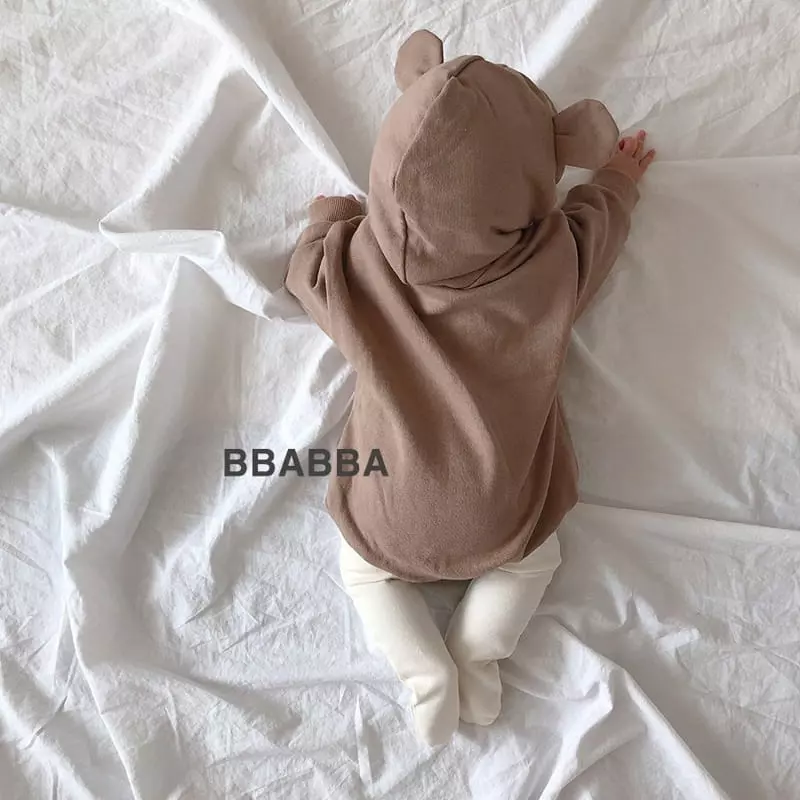 Bbabba - Korean Baby Fashion - #babyootd - Fleece Dal Bear Bodysuit - 3