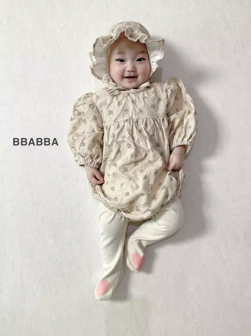 Bbabba - Korean Baby Fashion - #babyoutfit - Dia Rib Bonnet Set - 10