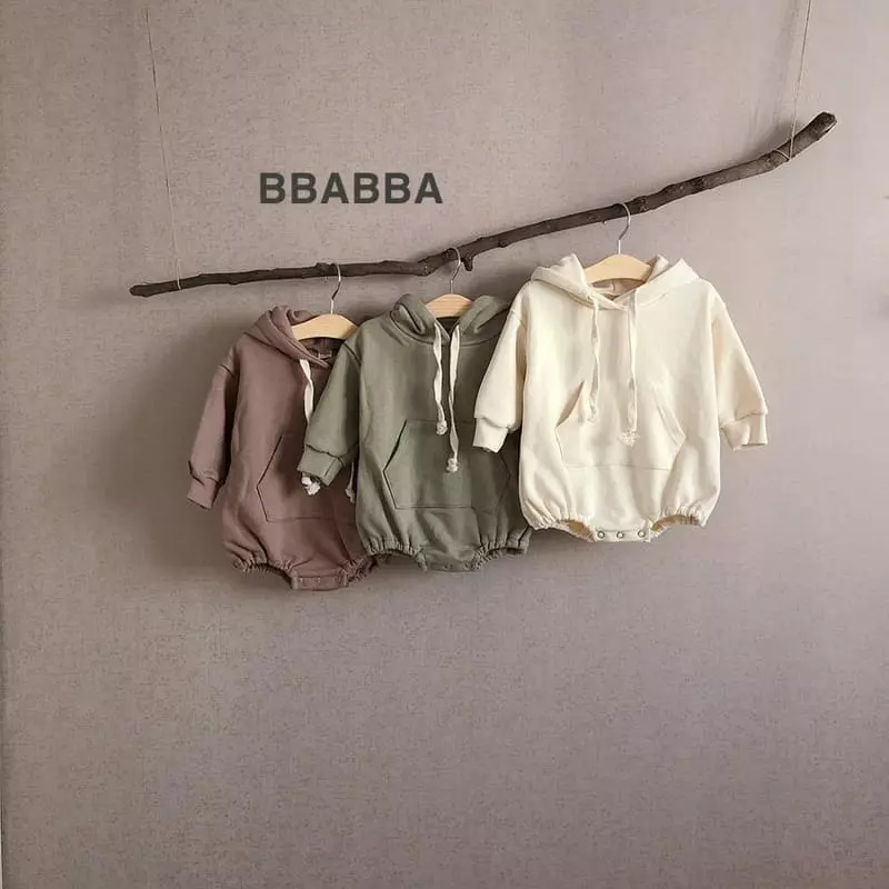 Bbabba - Korean Baby Fashion - #babyootd - Fleece Dal Bear Bodysuit - 4