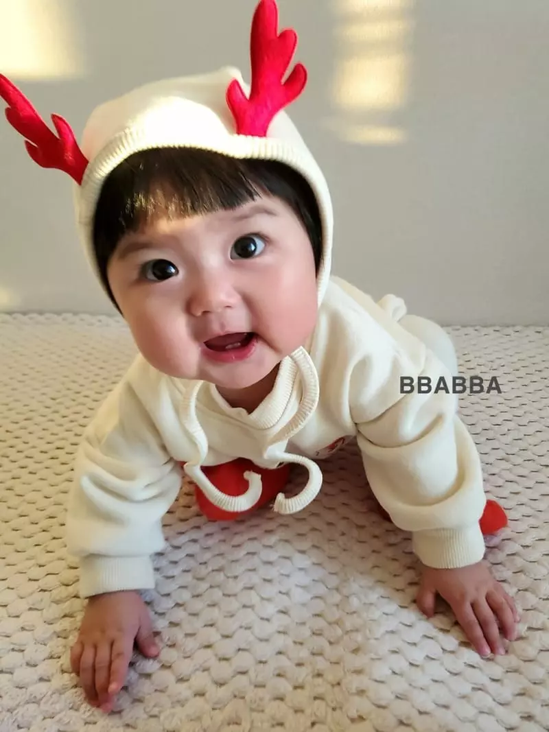 Bbabba - Korean Baby Fashion - #babywear - Santa Nara Embrdoiery Bodysuit - 10