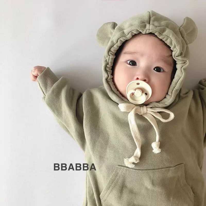 Bbabba - Korean Baby Fashion - #babywear - Fleece Dal Bear Bodysuit - 6
