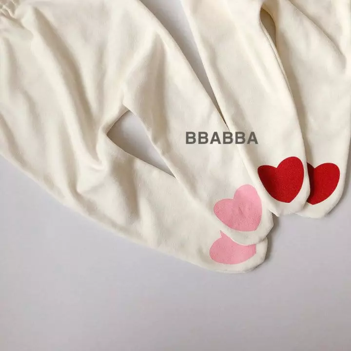 Bbabba - Korean Baby Fashion - #onlinebabyboutique - Heart Leggings - 2